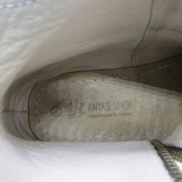 ANYA'S SHOP Women's Rosa Zipper Boots in Taupe Nubuck Size 40 Barefoot Booties - Picture 8 of 8